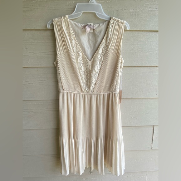 Forever 21 Beautiful Sleeveless V-Neck Lace Pleated Dress - Picture 3 of 6